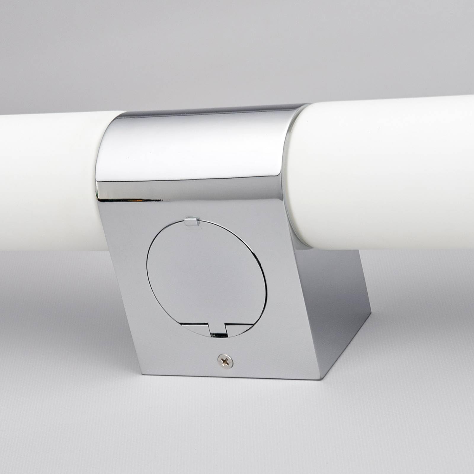 Lindby Applique Murale Ziva à intensité variable Argent Métal 2 lampes E14 Luminaire Salle de bain