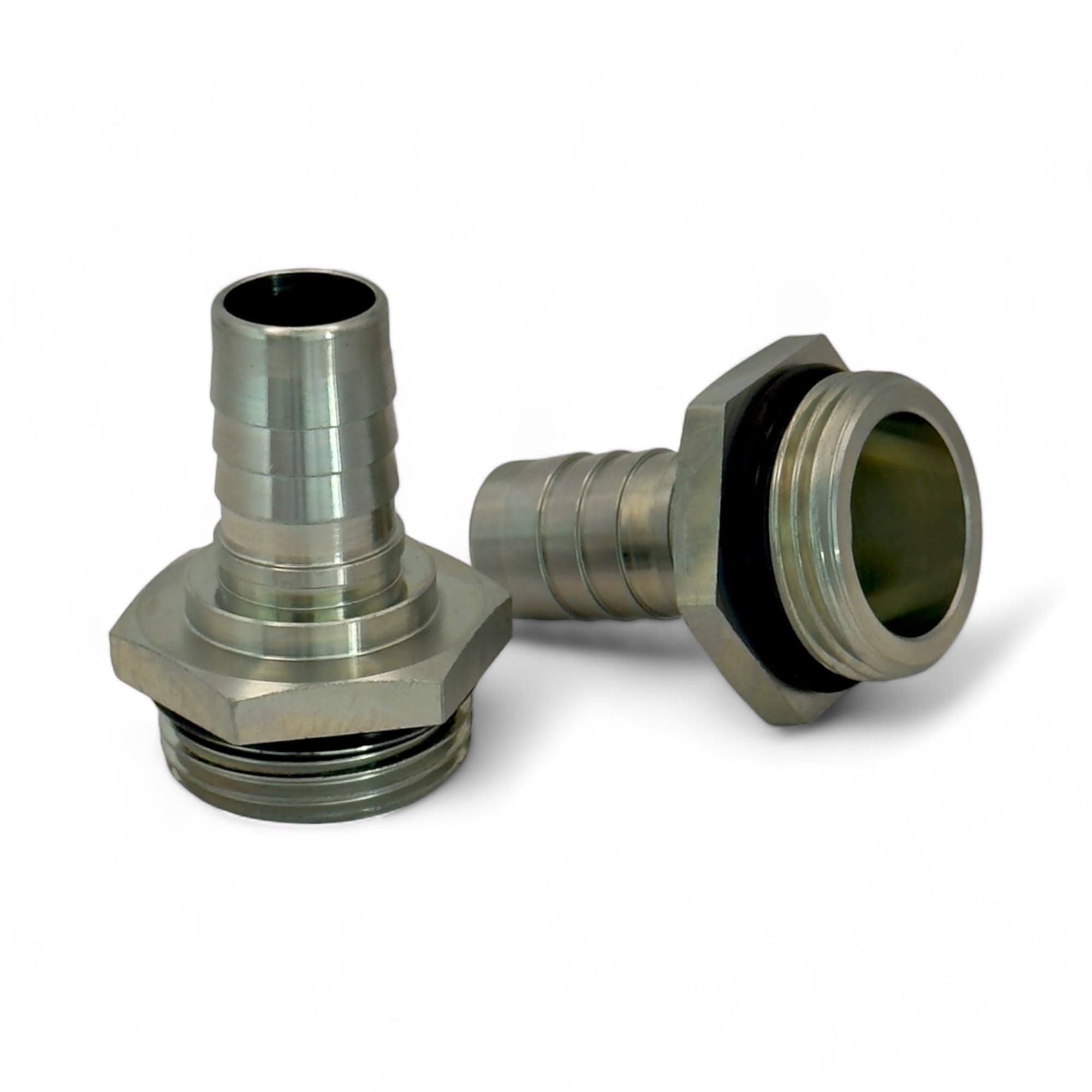Portagomma in Acciaio per Tubi Flessibili Diesel, Olio, Acqua, AdBlue con Diametro 19/20 mm, Attacco Filettato 1" BSP
