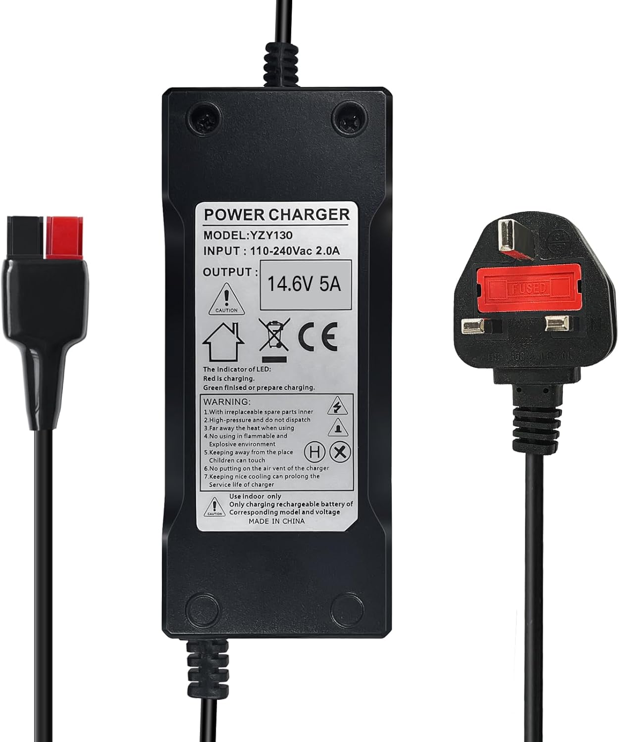 YZPOWER 14.6V 5A Battery Charger For Motocaddy Golf Trolley, 12V 4S