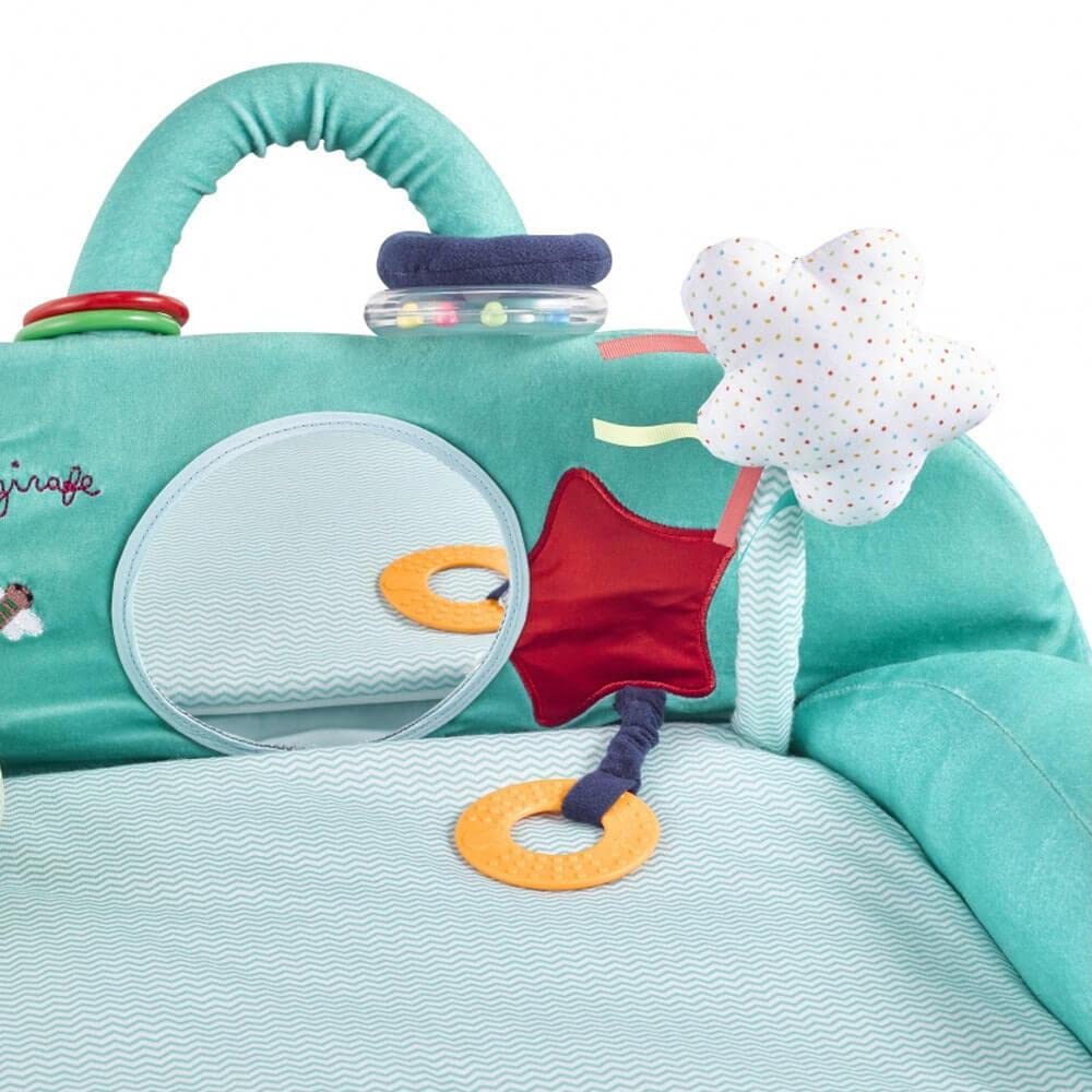 Sophie la Girafe - Fresh Touch - Evolu'doux Spielplatz | Spiegel Rassel Beißring Perlen und Reißverschluss zum Entdecken | 5 Spielpositionen | sensorische Entwicklung | Geschenkidee