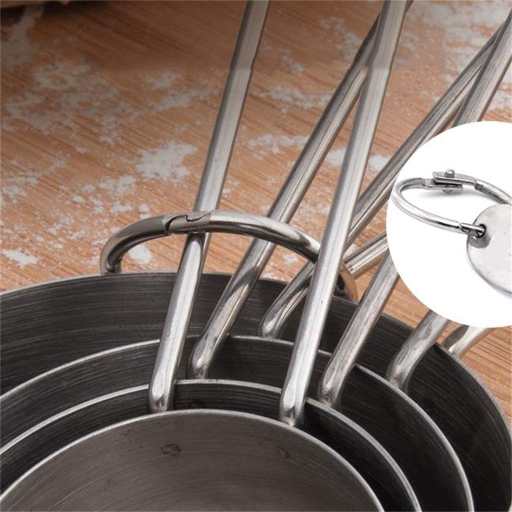 YDBC Tasse À Mesurer, Ensemble De Quatre Pièces Acier Inoxydable Clair Échelle Paroi Intérieure Brossée Facile À Nettoyer Outils De Cuisson