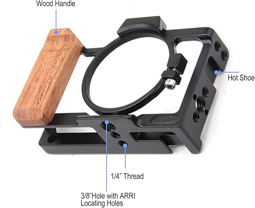 Miniatura 2 de ANNTERY ZV1 - Jaula para cámara Sony ZV-1 para cámara de video, accesorios de filmación, 38 pulgadas, ubicación de arri de 14 pulgadas, extensión de