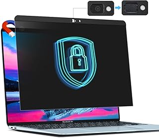 Privacy Screen MacBook Air 13 Inch(2018-2021,M1) |Mac Pro 13 In(2016-2022,M1,M2), Magnetic Removable Anti Glare Anti Blue Light Filter Macbook Air/Pro Privacy Screen for 13.3In with Camera Cover