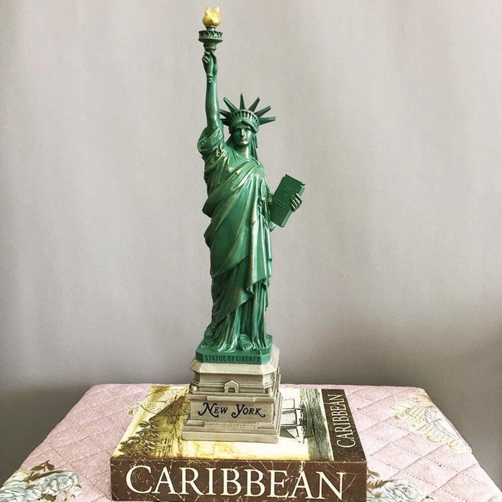 Statue de la Liberté Oato Bleu 11x39cm | Modèle réduit de collection