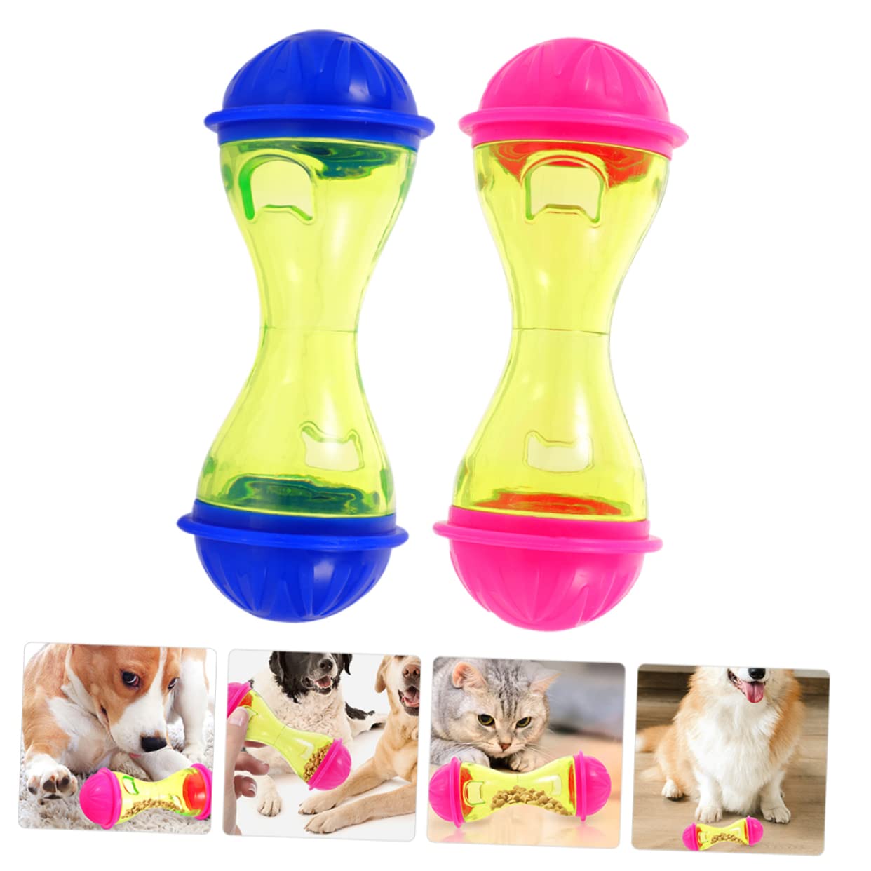 BESPORTBLE 10pezzi Dispenser Di Cibo Per Animali Domestici Gioco Interattivo Per Cani e Gatti Design Per Dispersione Cibo Promuove Un Alimentazione Lenta e Attiva e Forma Di Osso