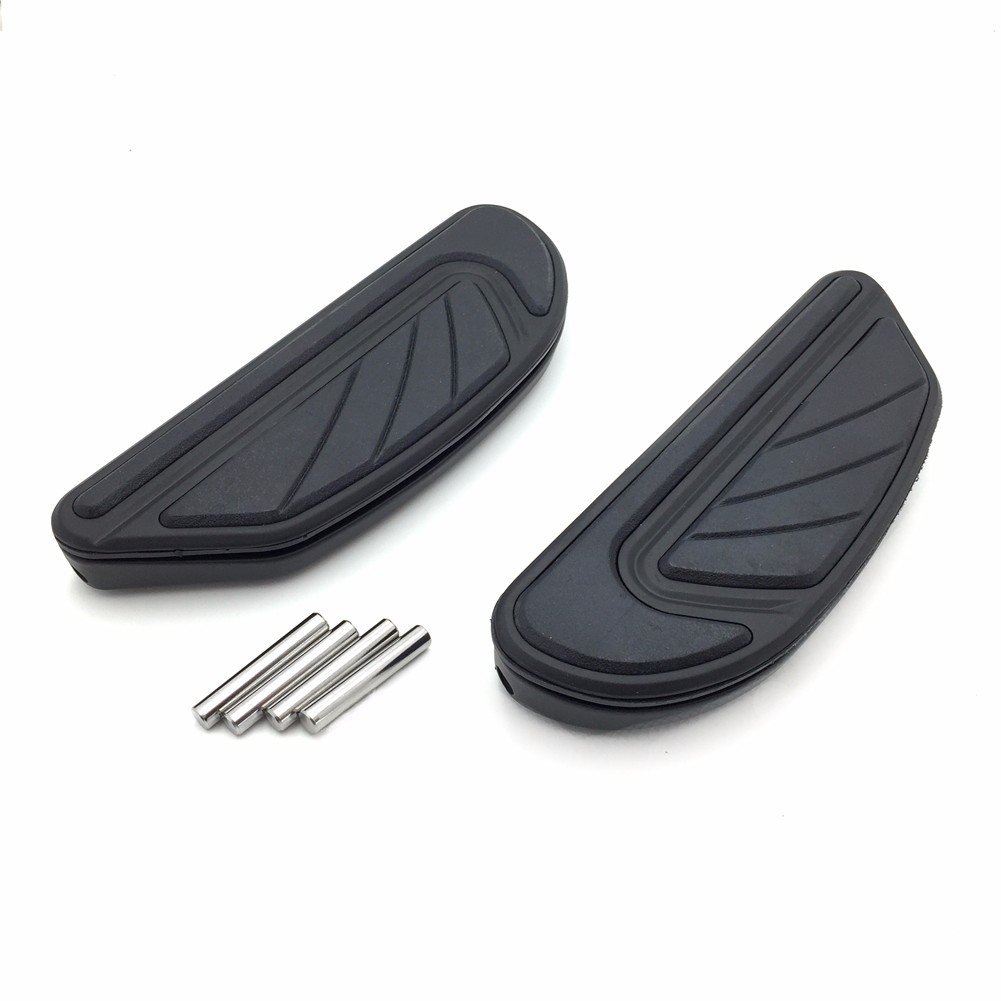 Kit Pedane Passeggero Cromate Airflow Per Harley Dyna (2006+) / Softail (2000+) / Touring (1986+) Con Supporti Originali