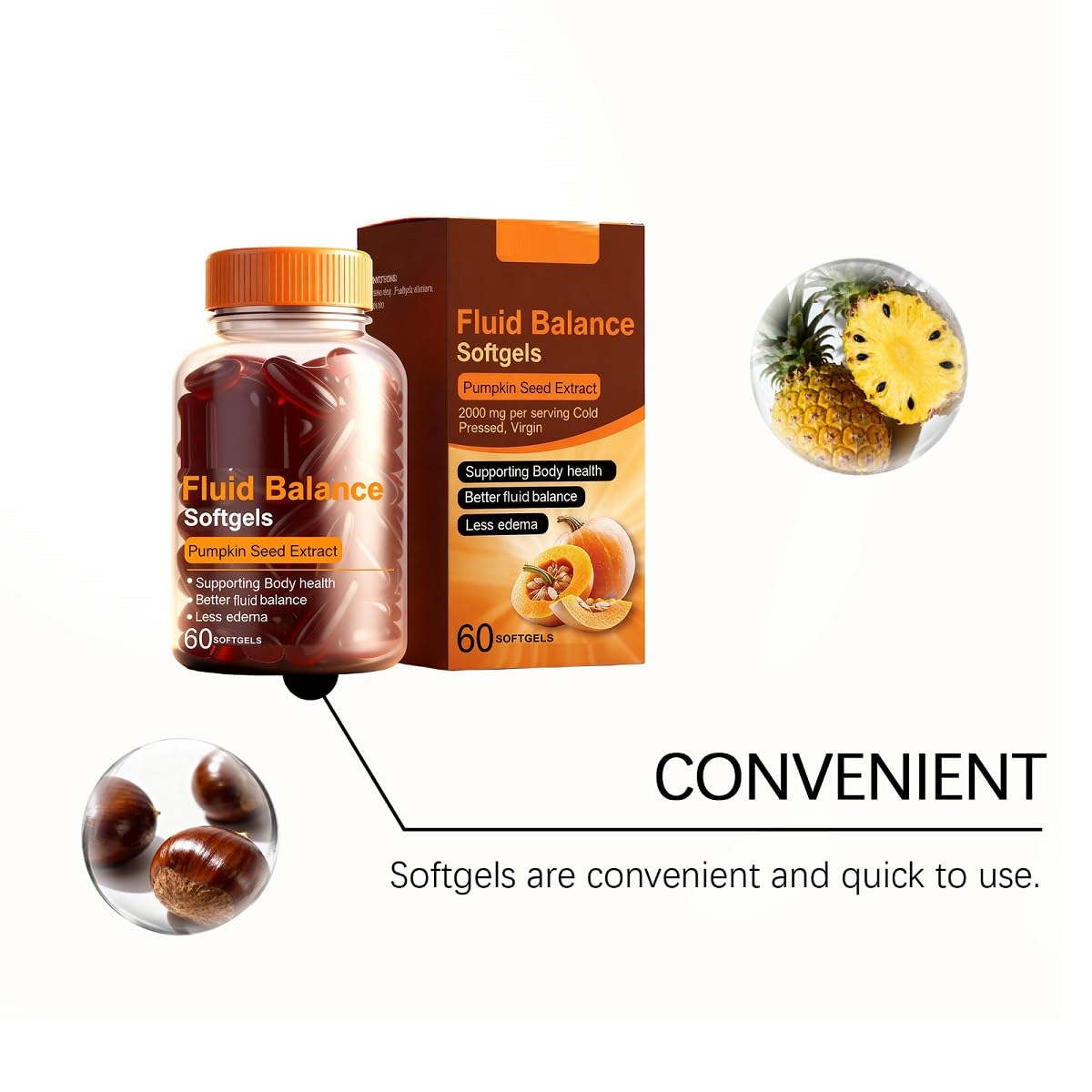 Estratto di semi di zucca - Supporto naturale per energia e vitalità, formula unisex,1pcs