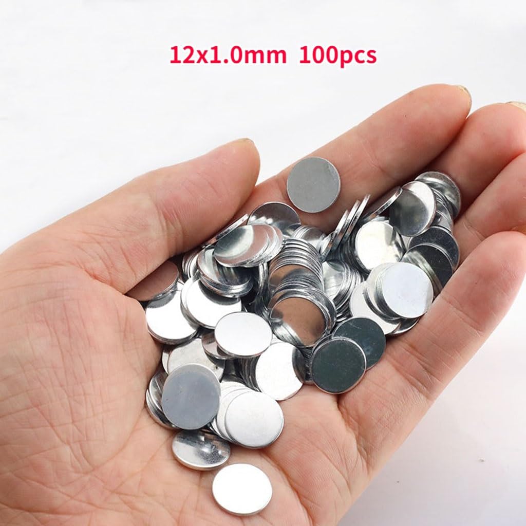 100PCS Ultra-Thin Galvanized Iron Sheets Various Thicknesses Available | 12x1.0mm