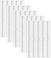 YEWANG 50PCS Cabinet Door Bumpers 2.5x0.4in Self-Adhesive Silicone Stoppers for Drawers, Kitchen, Noise Reduction Buffer Pads