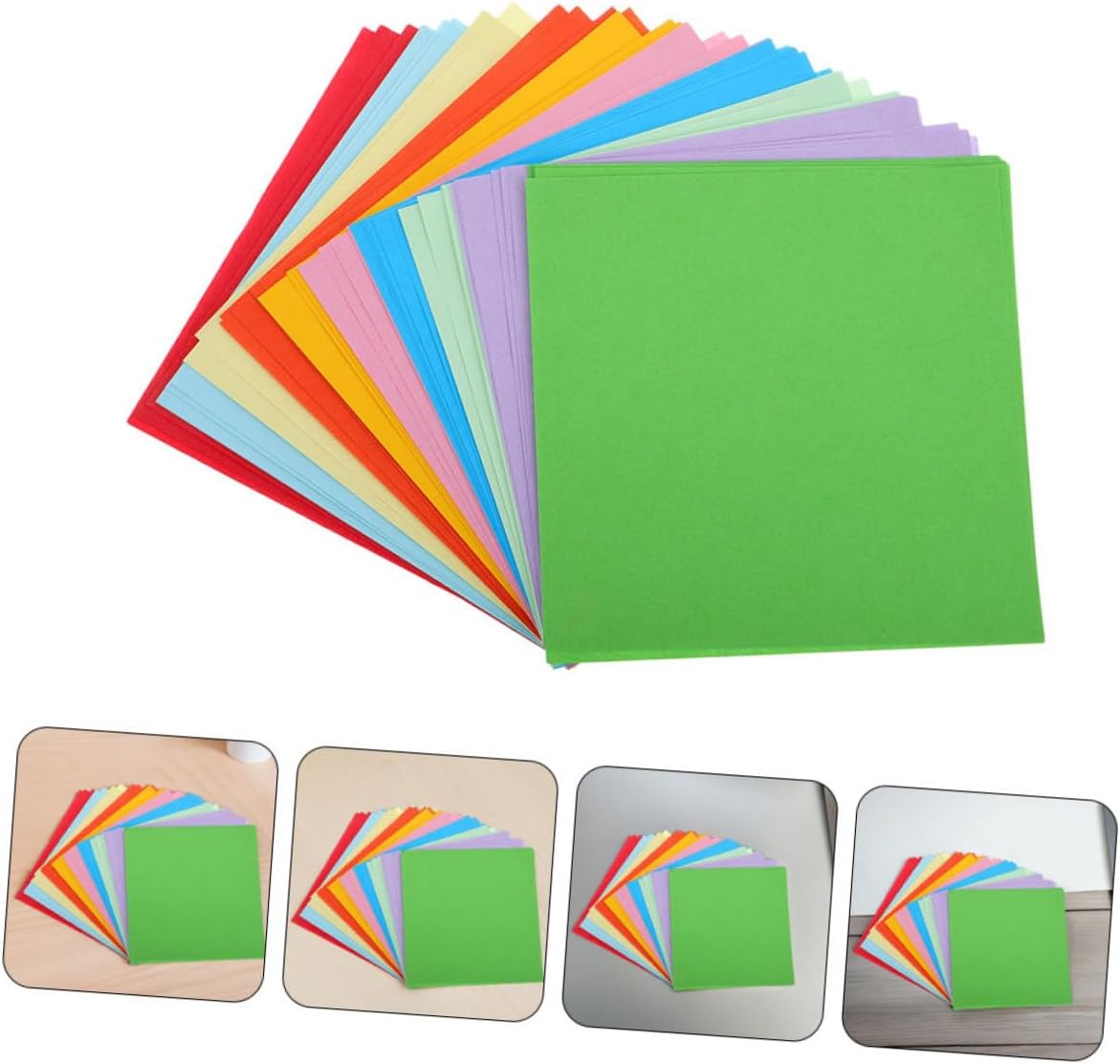 TEHAUX 600 Sheets Origami Paper Colors Colors Easy Fold Craft Paper for DIY Projects Handmade Crafts Skill Building