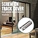 Wynn Hardware Stainless Steel Screw-on Track Cover for Sliding Patio Glass Doors - Replacement Hardware for Fixing Sliding Glass Door Track (8 Feet)