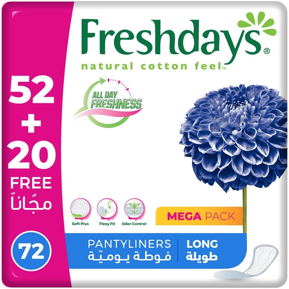 Freshdays Daily Liners Long 72 Pads