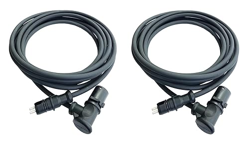 TORQUE Paquete de 2 arneses de cable de extensión de sensor ABS de 90 grados de 10 pies para camiones y semirremolques (reemplaza Wabco S449 713 030
