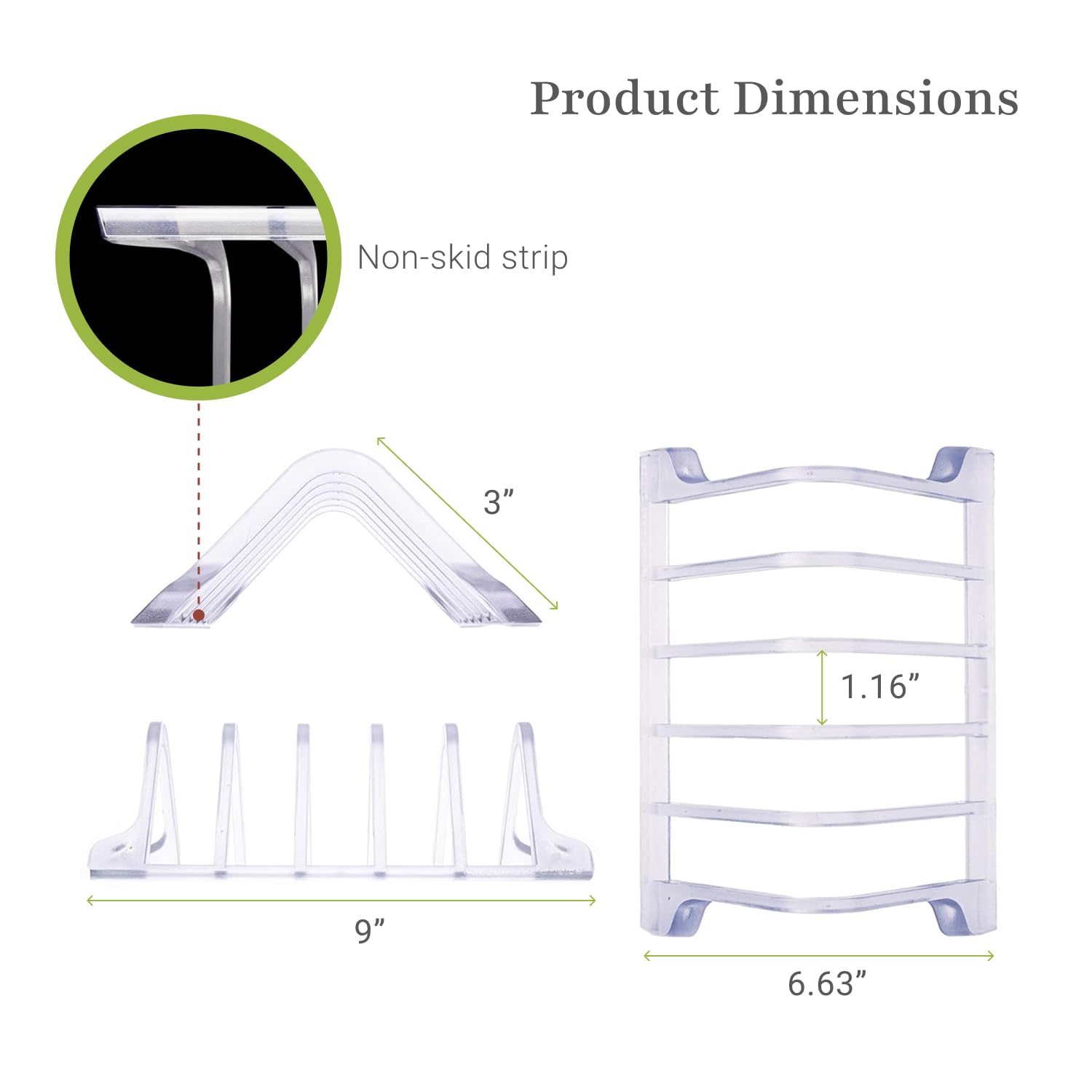 Prosumer's Choice Universal 5 Tablet and Smartphone Charging Organizer Rack Desktop Stand Holder | for Home or Office Supplies | Tablet Divider Stand - Clear