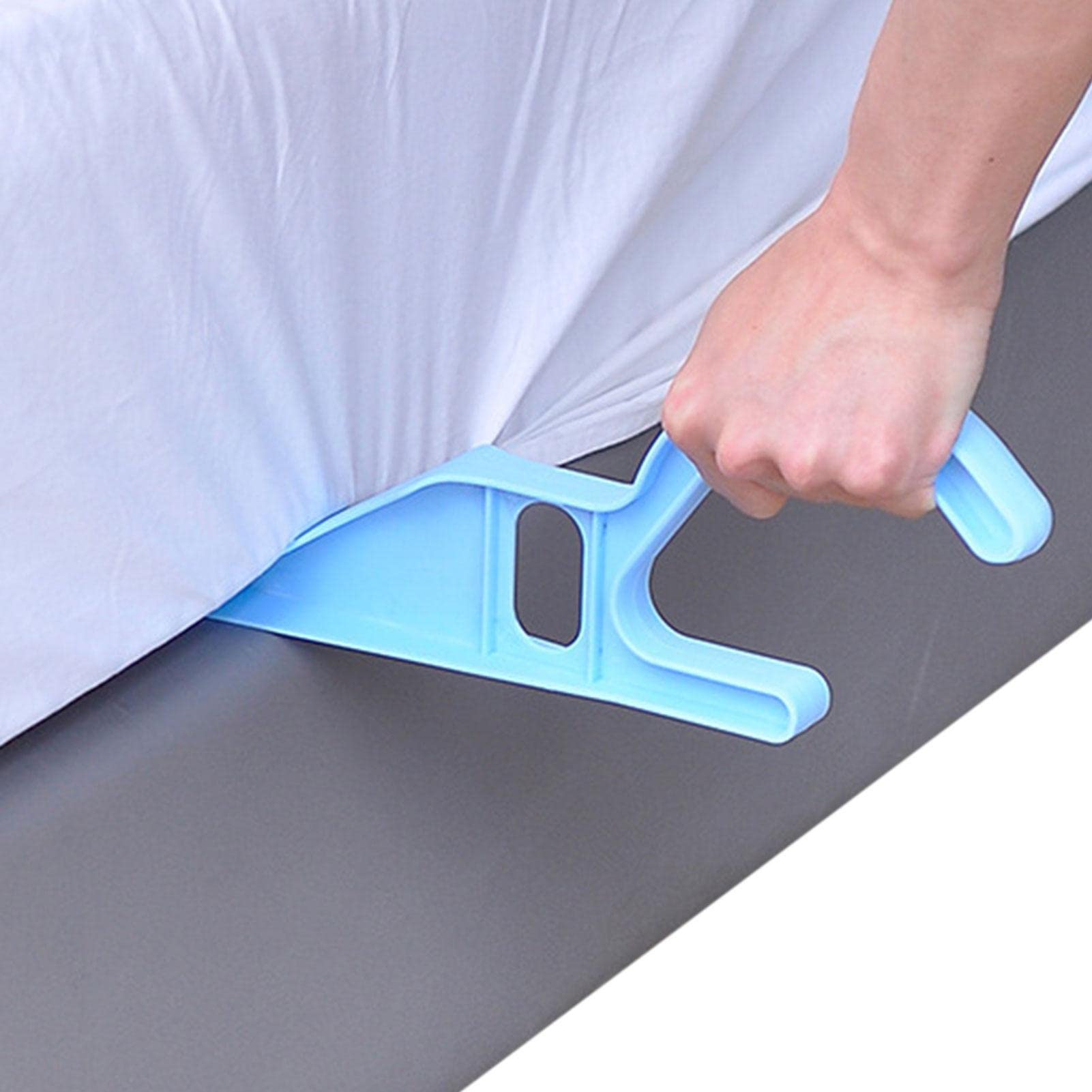 Pomurom Mattress Lifter - 2 Pack Bed Making and Mattress Lifting Tool with Ergonomic Handle, Mattress Wedge Lifter, Mattress Wedge Elevator Handy Tool, Bed Sheets Changing Helper, Back Pa in-Relief
