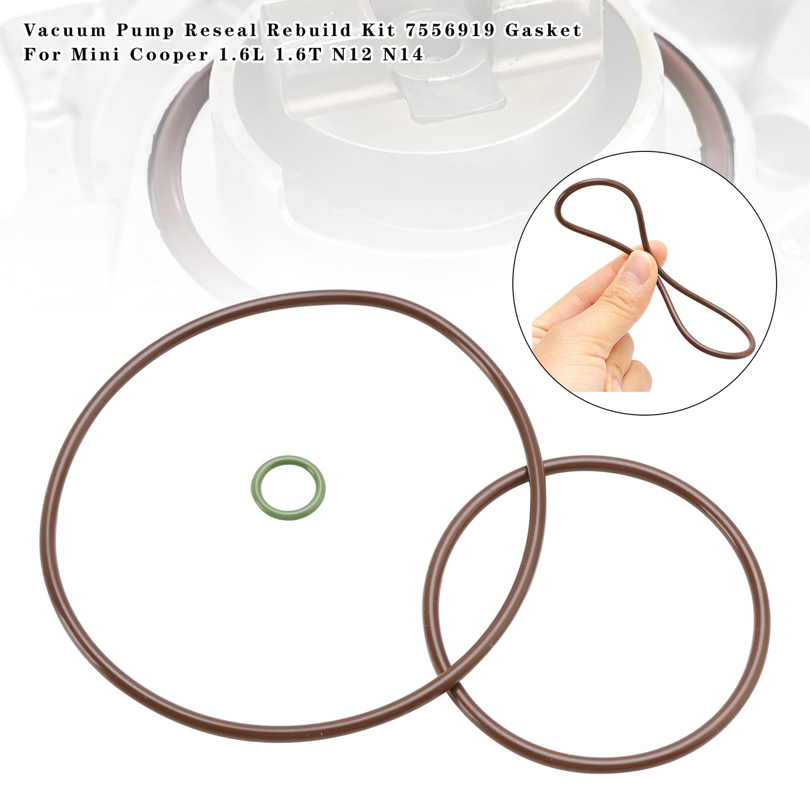 Topteng Vacuum Pump Reseal Rebuild Kit 7556919 Gasket Adatto per Mini Cooper 1.6L 1.6T N12 N14