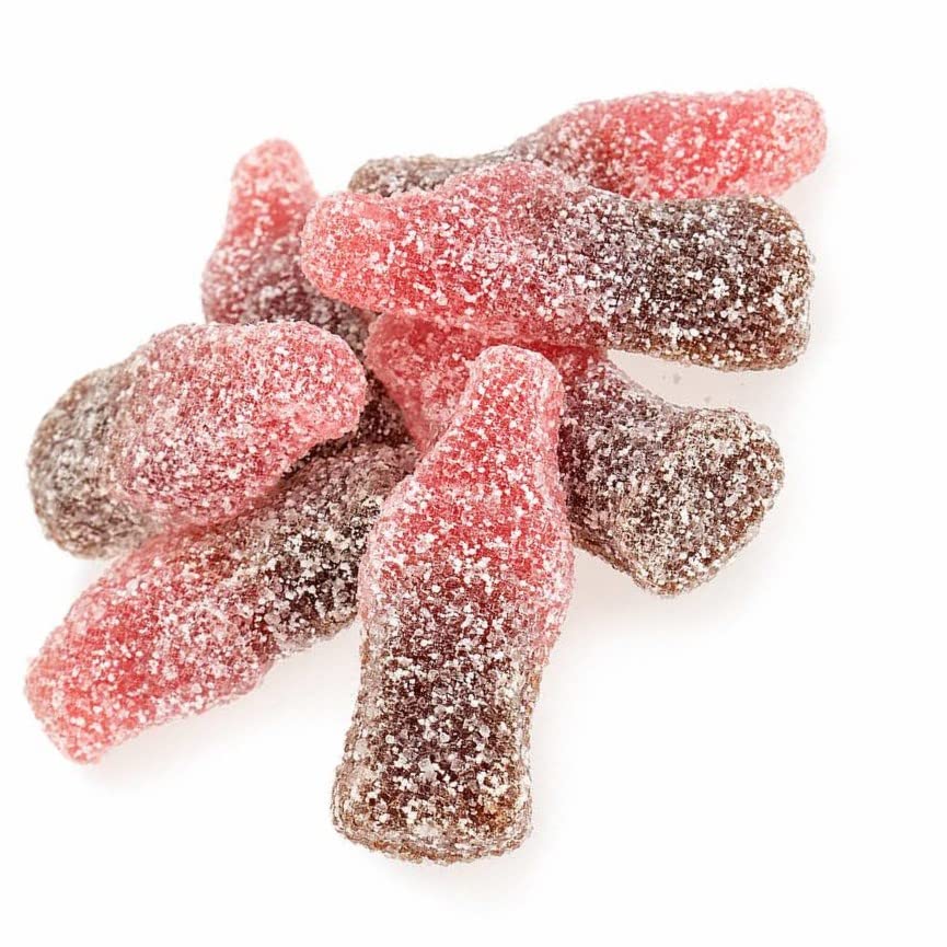 Sour Cherry Cola Bottles Gummy Candy (Sour Cherry Cola, 1 Pound)