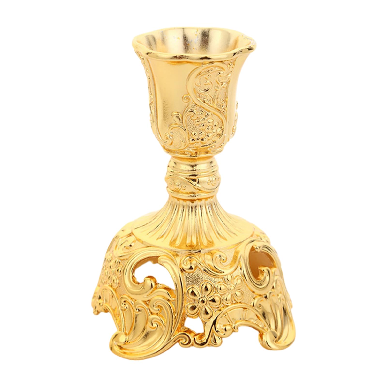 European Carving Tea Light Holders Practical Alloy Candlestick Holders for Decorative Display Room Decorations Housewarming Gift