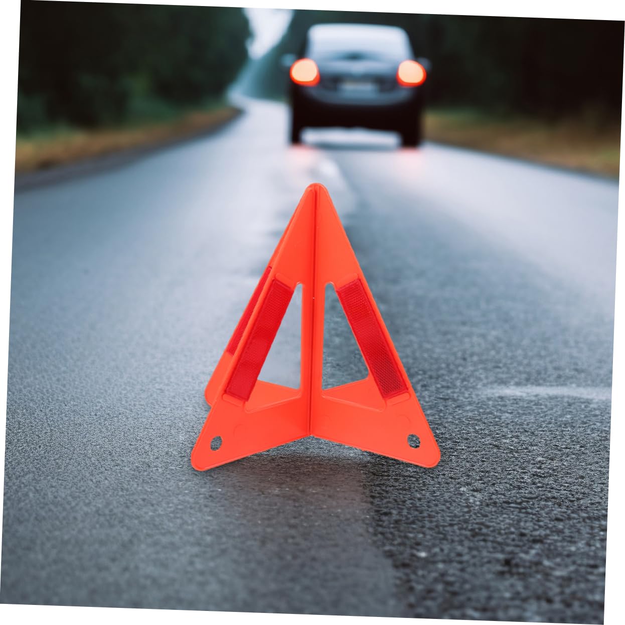 Cabilock 5 Piezas Señal Triangular Reflectante Triángulo de Emergencia para Vehículos Kits de Seguridad para Vehículos Señal de Advertencia para Coche Uso en Emergencias Carretera