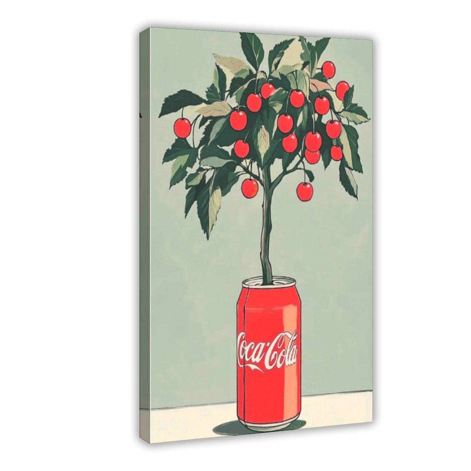 Nffbgfd Retro Coke Poster Canvas Poster Bedroom Decor Landscape Decor Gift 08X12inch(20X30cm)
