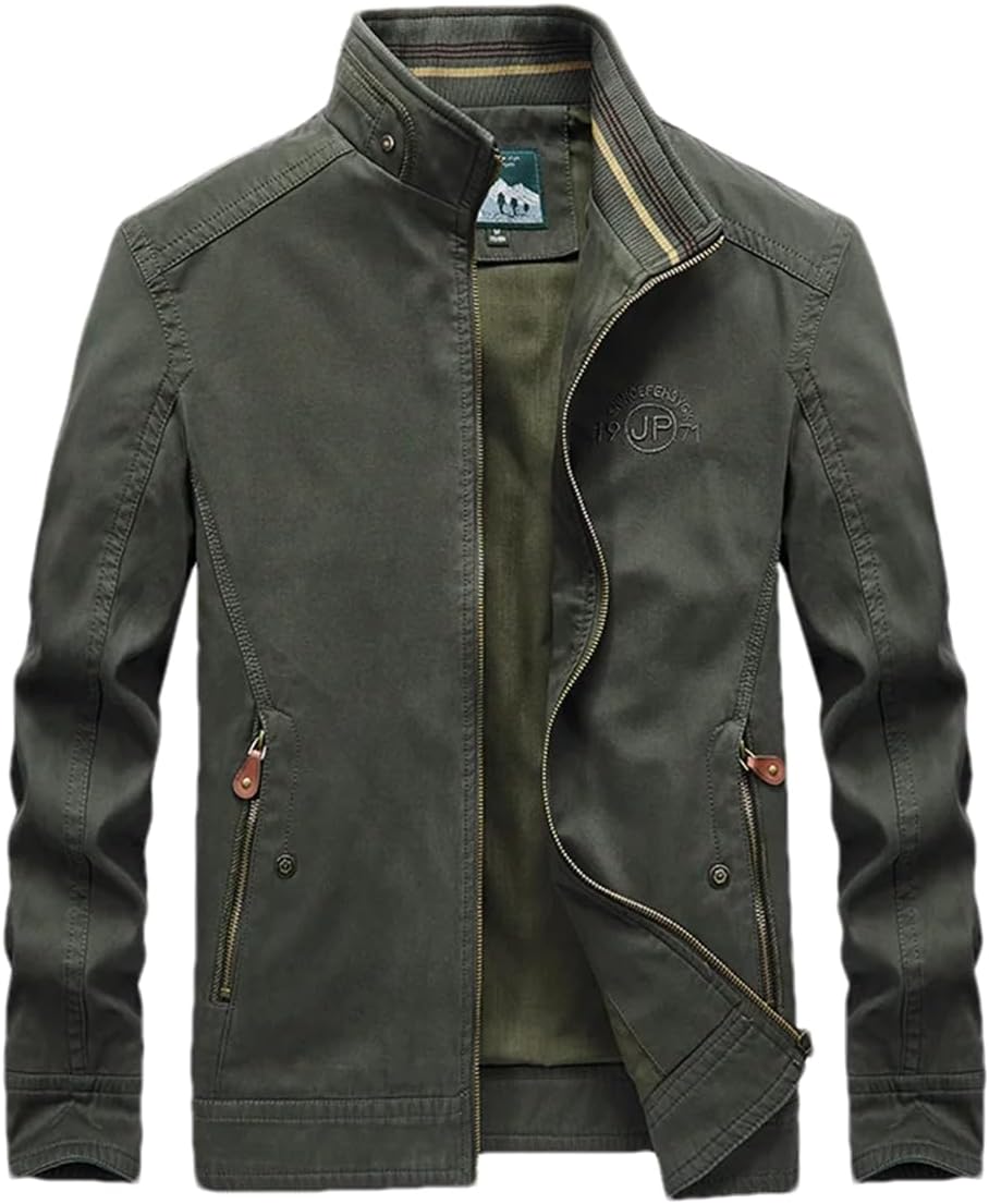 Hndudnff Men's Winter Lightweight Padded Parka Coat Outdoor Sports Military Solid Outerwear