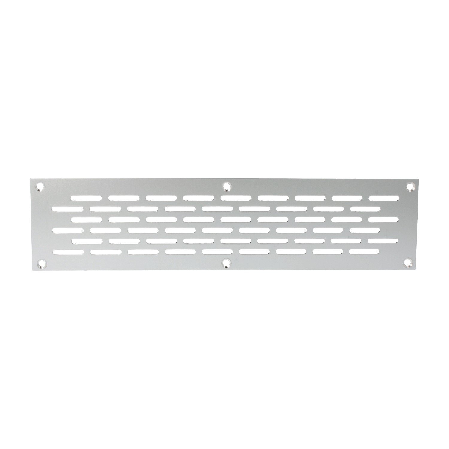 MS Beschläge Aluminium Lochblech – Lüftungsgitter 50 Mm Breite, Lochung 20x3 Mm, Silber Eloxiert | Made In Germany