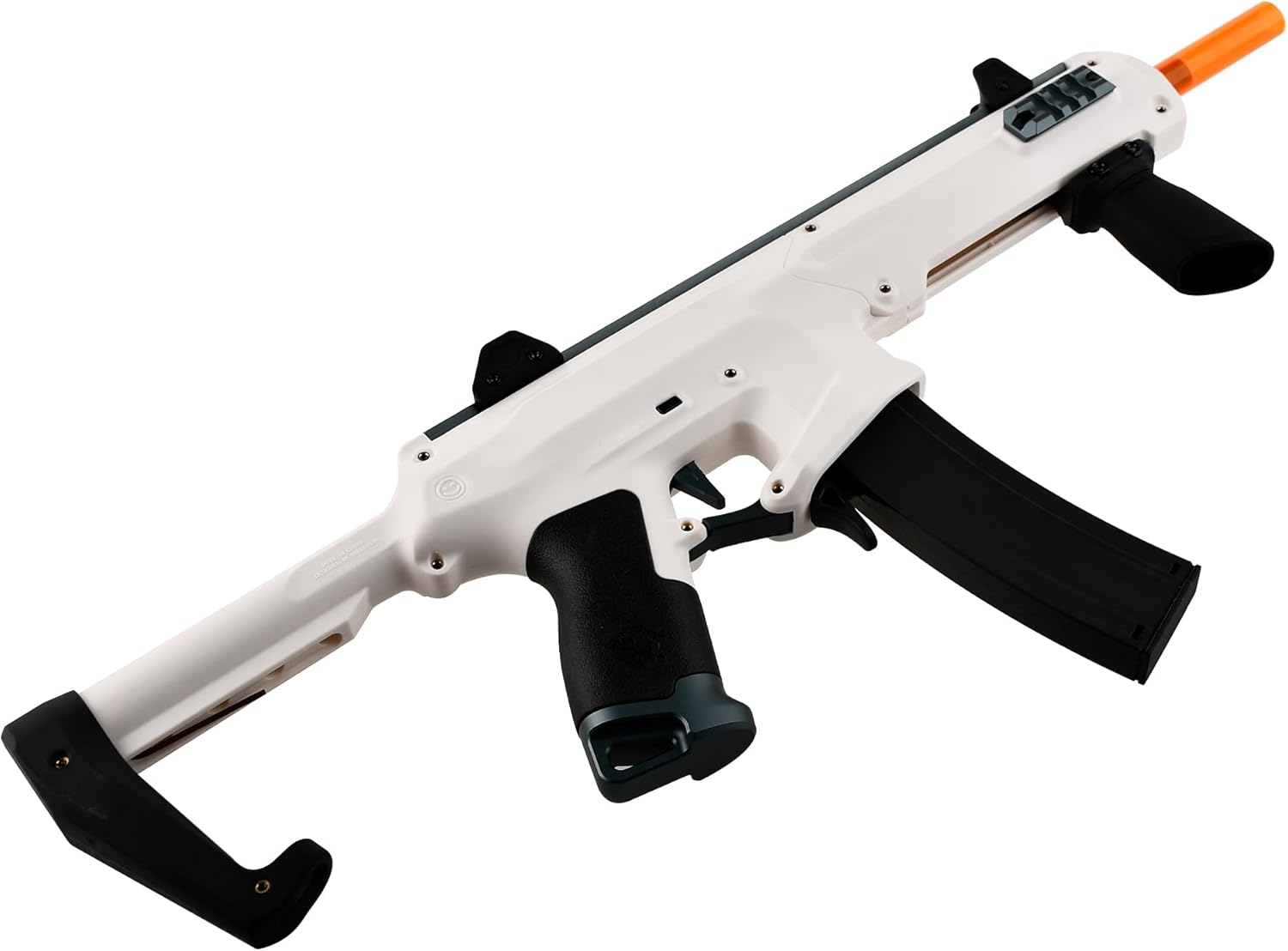 WORKER Seagull Stefan Half Dart Blaster, Short Dart Seriers Outdoor Sport Toys for Teenagers Color White