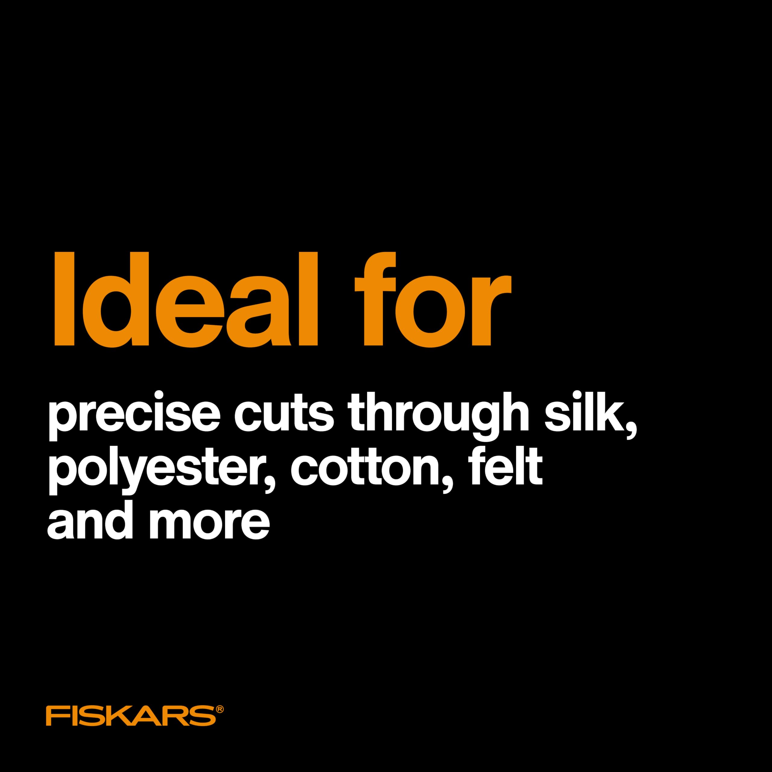 Fiskars RazorEdge Stoffschere, 22,9 cm, robuste Stoffschere mit ergonomischem SoftGrip-Griff, hochwertige Edelstahlklingen