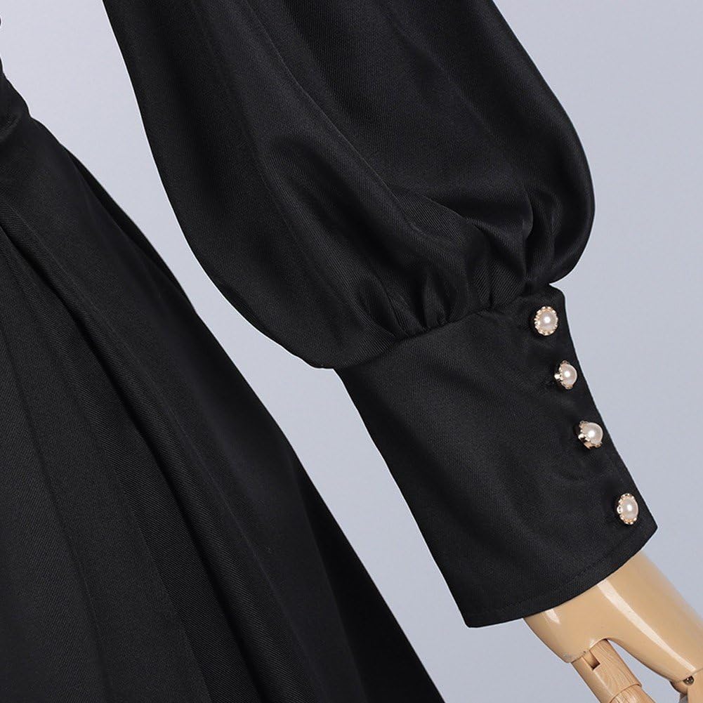 Wudaizhi Conjunto De Disfraz De Aterradora para Mujer, Vestido De Elegante para Adultos, Disfraz Religioso De Sacerdote para Halloween, Carnaval Y Fiesta De Cosplay.