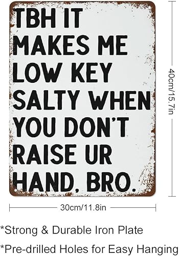 Miniatura 2 de Letrero de metal retro nostálgico de metal con cita para pared, sala de estar, baño, gimnasio, regalo para amigos, familia, dama, 12 x 16 pulgadas