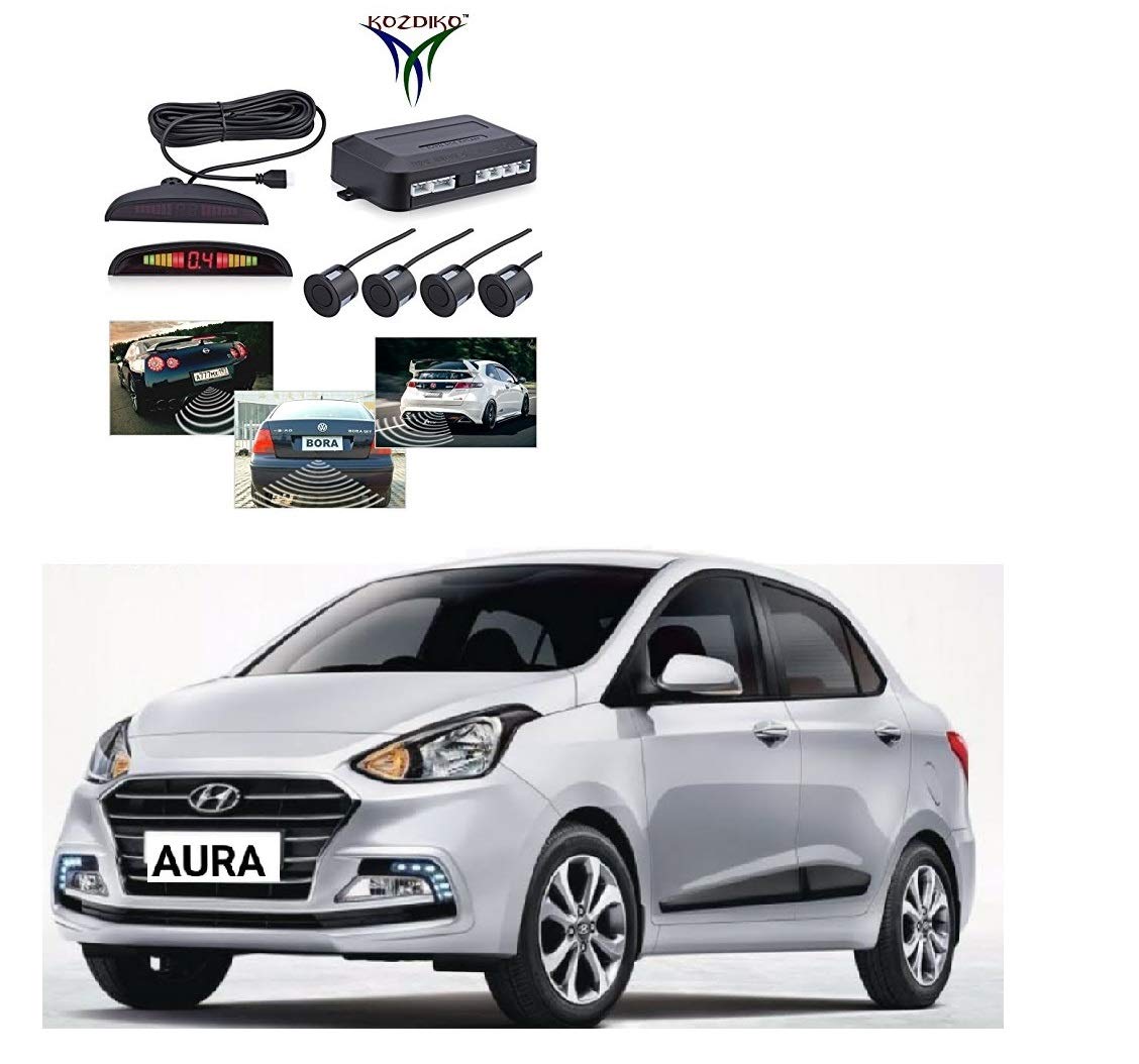 Kozdiko Black Reverse Car Parking Sensor for Hyundai Aura