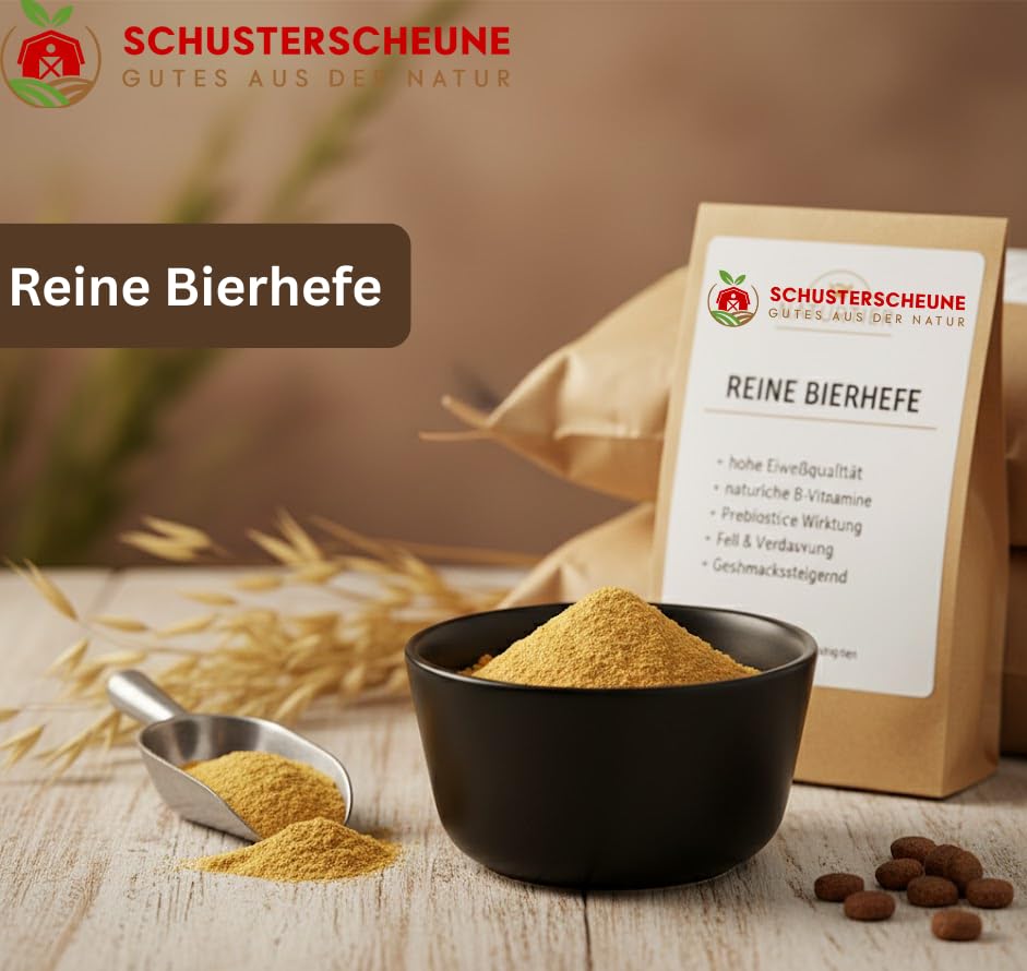 Schusterscheune 100% Reine Bierhefe 5kg Futtermittel z.B. für Pferde