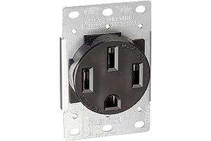 Leviton Industrial Grade Side Wired Nema 14-50R Flush Mount Outlet