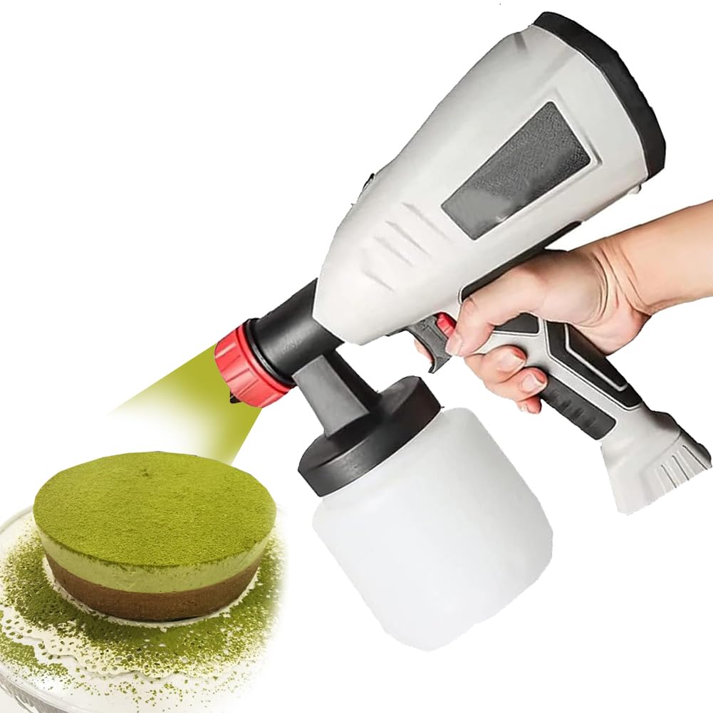 Pistola Elettrica Portatile per Sabbiatura di Torte, Pistola per Sabbiatura di Dessert per Pasticcerie, Sabbiatrice per Decorazioni di Mousse, Sabbiatrice per Pasticceria Fai da Te