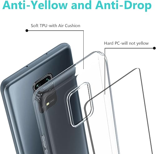 Miniatura 4 de CHUANG Funda para teléfono Xiaomi Redmi Note 9S Note 9 ProNote 9 Pro Max, fundas laterales de silicona y carcasa trasera de policarbonato duro,