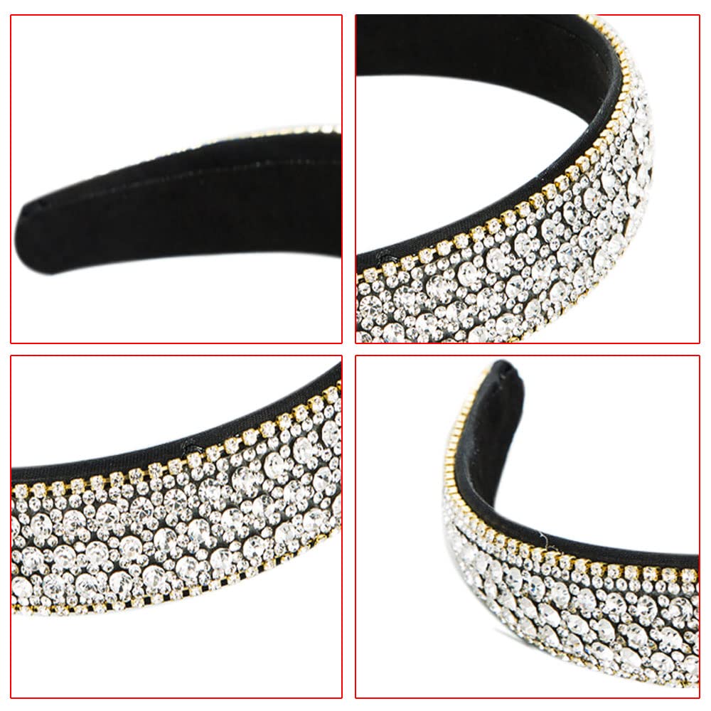 yufana Fascia Per Capelli Con Strass, Fascia Per Capelli Con Strass Per