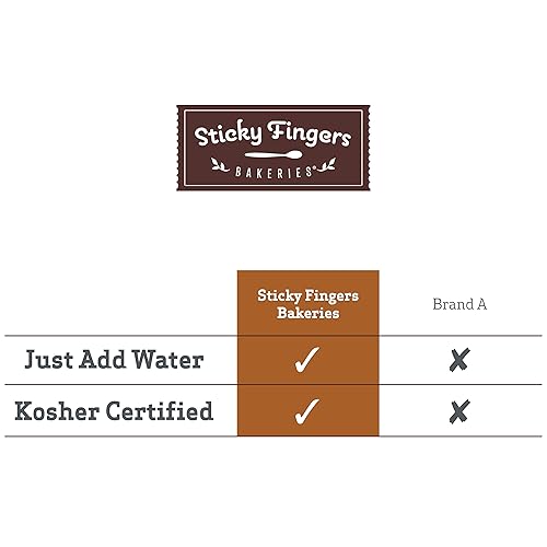 Miniatura 4 de Sticky Fingers - Mezcla de galletas con chispas de chocolate de Sticky Fingers Bakeries  Mezcla seca para hornear galletas caseras con chispas de