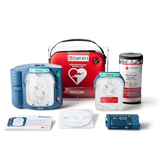 Philips HeartStart Home AED Defibrillator, Value Package M5068A-C04