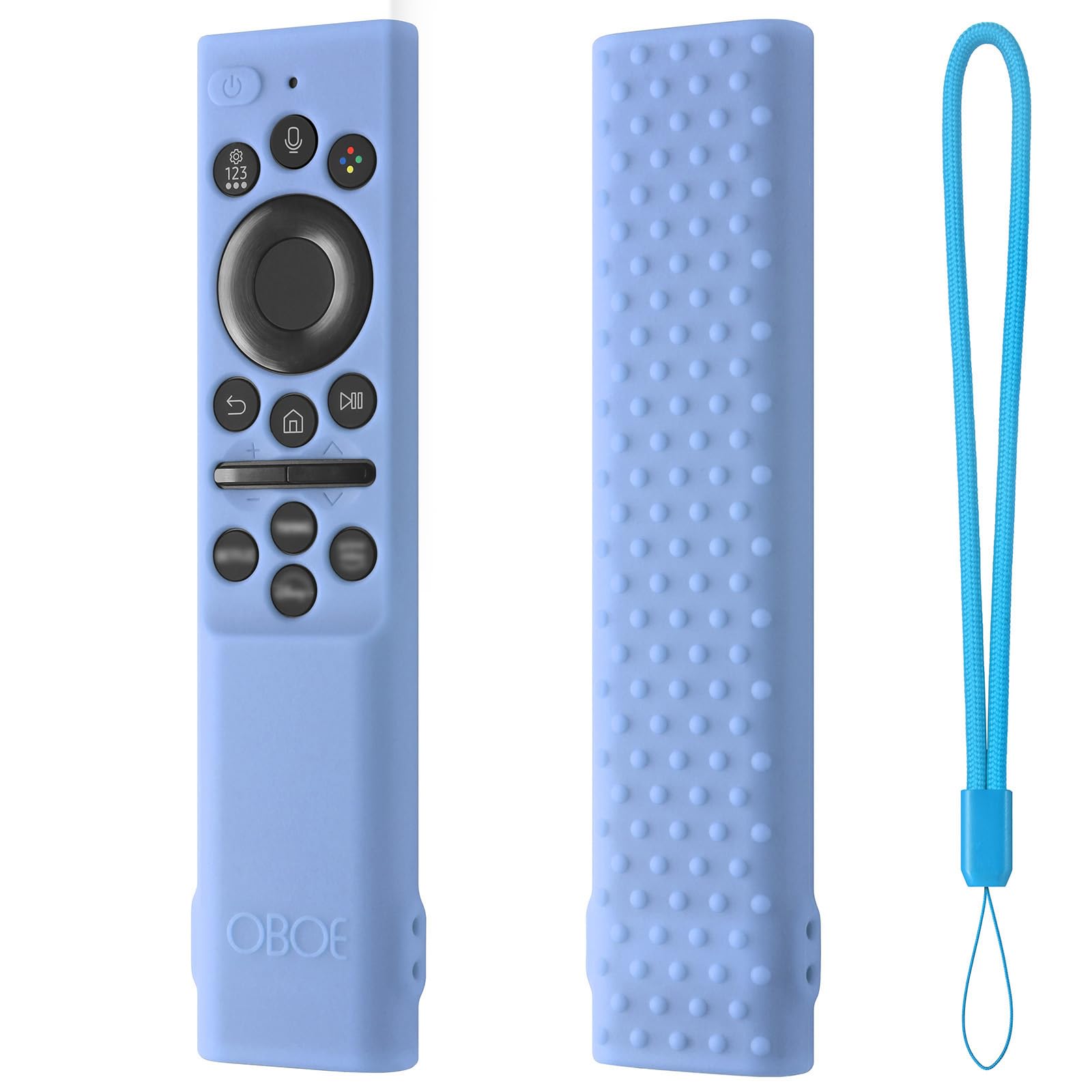 Oboe Silicone Tv Remote Cover Compatible with Samsung Smart Tv Remote 2026 Model BN59-01498A Open Key Case with Lanyard (Glow in Dark Blue) [REMOT E NOT Included]-picture-26