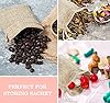 ilauke 30pcs Pochettes Sachets en Lin Chanvre, Sacs en Toile de Jute avec Cordon de Serrage,Sacs Cadeaux Légers Sacs de Rangement en Jute Réutilisable pour Le Mariage Bijoux Noël Fête(13x18cm) #5