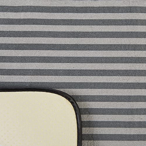 image for Bone Dry Machine Washable, Ultra Absorbent Pet Mat, 14 x 24, Gray Stri