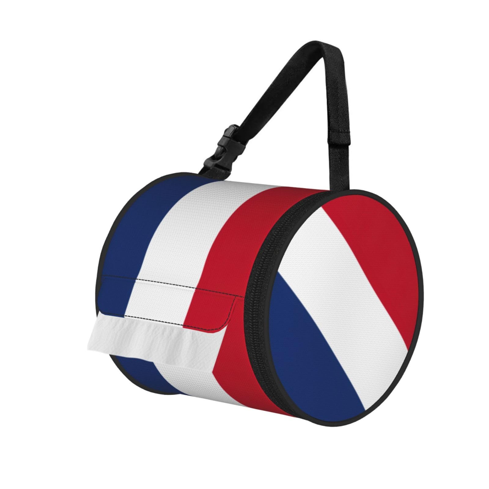 Dutch Flag Print Fashion Tissues Organizer Box, Hanging Tissue Holder For Purse Coins For Car Office Daily Outing