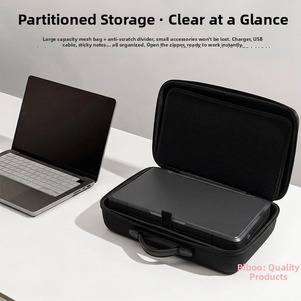 Bolsa de almacenamiento rígida para impresora HP Officejet 250, funda de transporte de EVA a prueba de golpes con interior espacioso para accesorios, caja protectora de viaje portátil