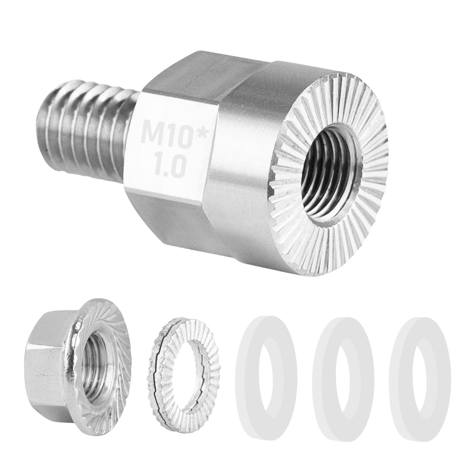 TAIANJI Bicycle Coupling Shaft Adapter, M10 Stabiliser Axle Extension Bolts for Children, Pets, Cargo Trailer Axle Adapter