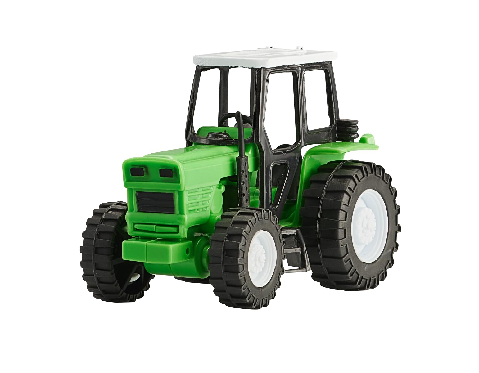 Wheel Master Diecast Model Toy Truck, Red Peterbilt 387 Flatbed Tractor Trailer with 2 Farm Tractors, Opening Doors, Interactive 1:32 Scale