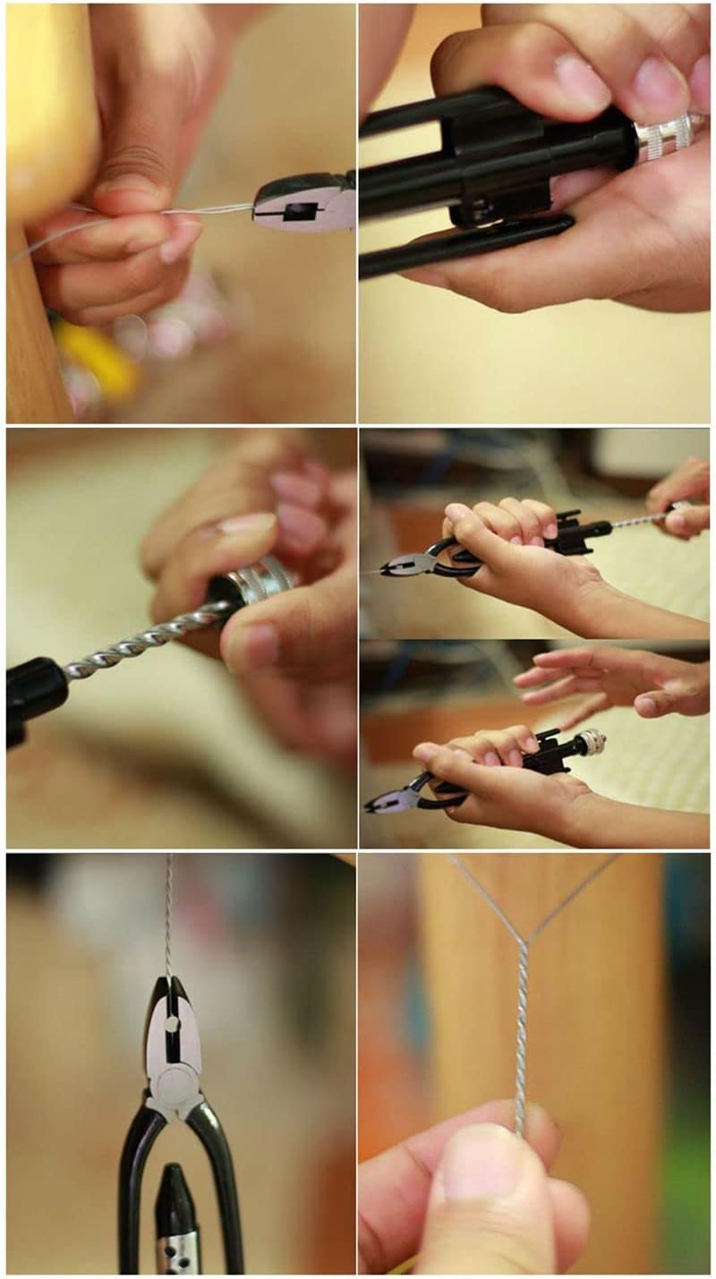 6inch Aircraft Safety Wire Twisting Pliers Tool Lock Twist Twister with Spring Return Heavy Duty Jaws