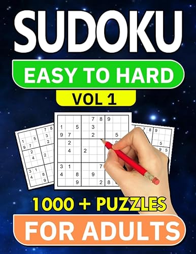 Sudoku Easy to Hard Vol 1 1000+ Puzzles For Adults