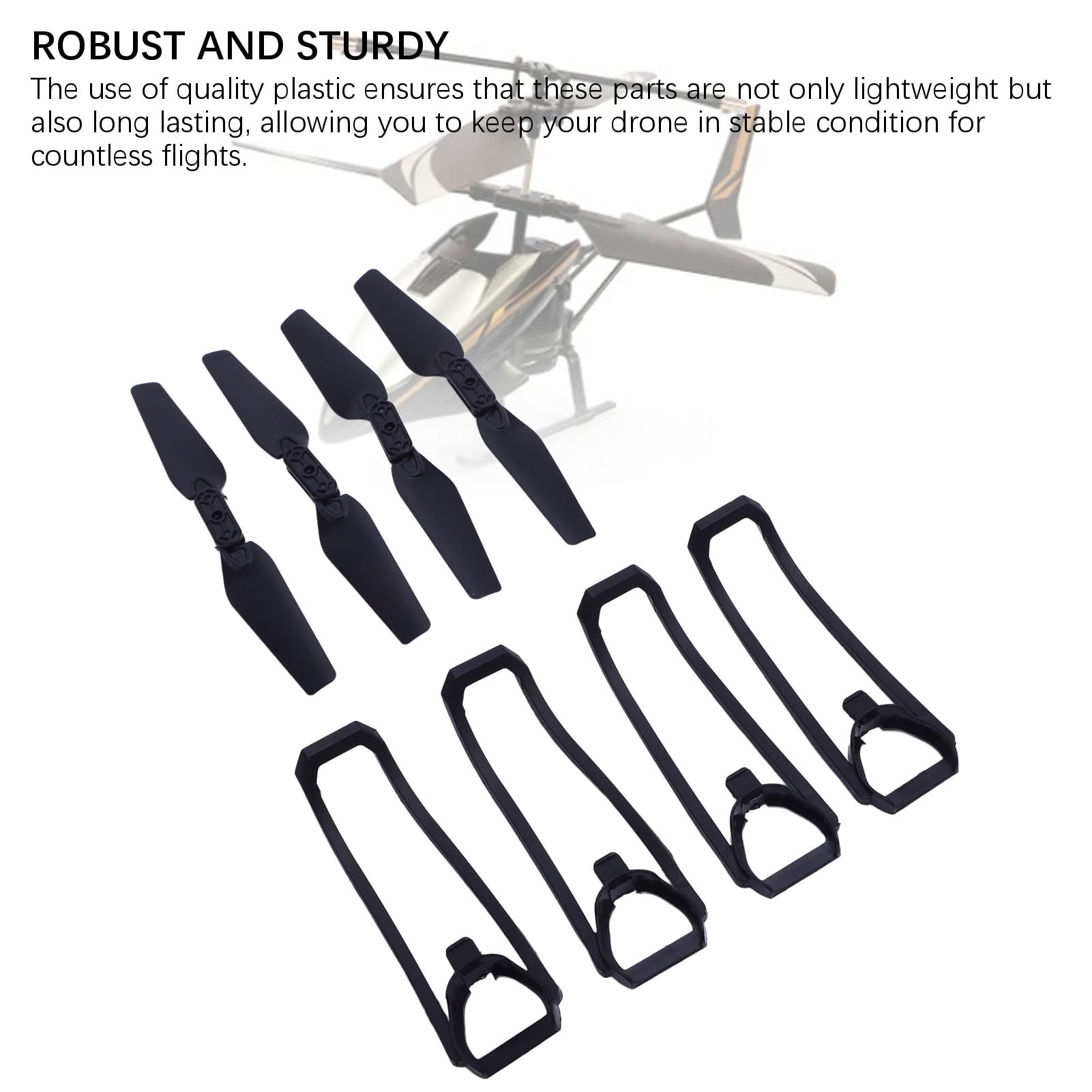 drone Accessoires For E99 PRO 2 for E99 Drone Onderdelen 3.7V 1800mAh Batterij/Propeller/Bescherm Frame Drone Onderdelen Accessoires (Color : 4set Protect frame