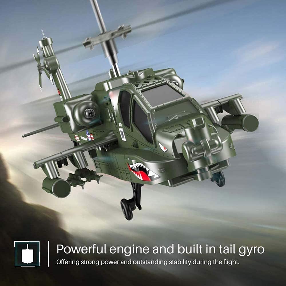 Aereo RC Imitazione Militare Aereo telecomandato Drone da caccia Giocattolo Stabilizzatore giroscopico per elicottero Rc a 3,5 canali e Aereo RC ad alta e bassa velocità Regali per ragazzi e ra