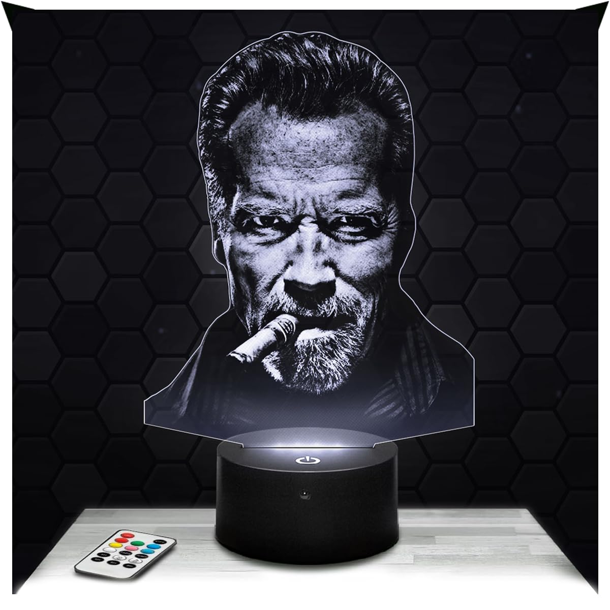 Lampephoto.fr - Arnold Schwarzenegger 3D Lamp Night Light 3D LED Illusion Lamp, Christmas Birthday Gift idea for Boys and Girls Children's or Adult Bedroom Night Light, Gifts Merchandising TOP โ image 1